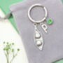 Two Peas In A Pod Personalised Keyring, thumbnail 7 of 9