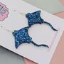 Sting Ray Glitter Resin Earrings, thumbnail 2 of 4