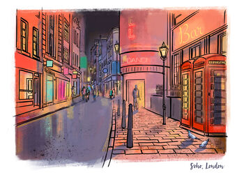 Soho London Blank Card, 2 of 2