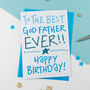 Godfather Birthday Card, thumbnail 1 of 2