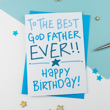 Godfather Birthday Card By A Is For Alphabet | notonthehighstreet.com