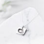 Personalised Silver Square Charm Fingerprint Necklace, thumbnail 1 of 6