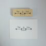 Personalised Arrows Wedding Favour Stamp, thumbnail 4 of 7