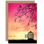 Goodbye Travel Freedom Bon Voyage Open Cage Pink Card, thumbnail 1 of 4