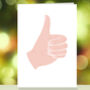 Thumbs Up, Positive Vibes, Self Isolation Card, thumbnail 1 of 2
