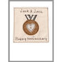 Personalised Bronze Medal 8th Or 19th Anniversary Card, thumbnail 2 of 12