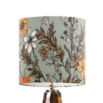 Pale Green Floral Lampshade, Rosalind, 4 of 5