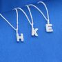 Personalised Sparkle Tiny Initial Necklace, thumbnail 3 of 8