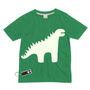 Dinosaur Glow In The Dark Interactive Kids T Shirt, thumbnail 5 of 9