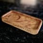 Personalised Oak Tea And Biscuit Tray, thumbnail 4 of 5