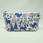 Cotton Wildlife Makeup And Cosmetic Bag, thumbnail 1 of 5