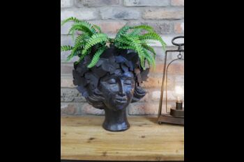 Butterfly Lady Head Planter Indoor/Outdoor, 2 of 7