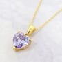 Alexandrite June Birthstone Love Heart Pendant Necklace, thumbnail 1 of 4