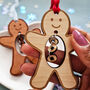 Wooden Christmas Personalised Family Gingerbread Bauble, thumbnail 1 of 6