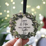 Couples First Christmas Together Hanging Decoration, thumbnail 1 of 6
