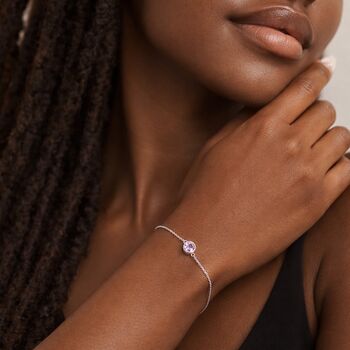 Adjustable Personalised Sterling Silver June Birthstone Bracelet, 3 of 11