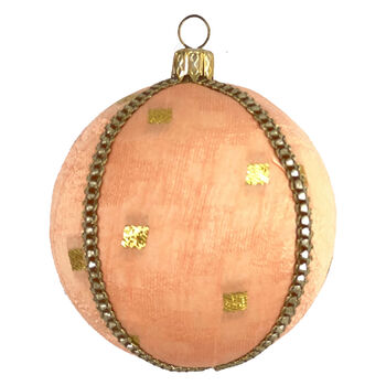 Upcycled Saree Peach Bum Bauble, 2 of 3