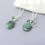 Emerald Gemstone Necklace Can Be Personalised, thumbnail 2 of 5