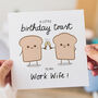 A Little Birthday Toast To My Work Wife Card, thumbnail 3 of 3
