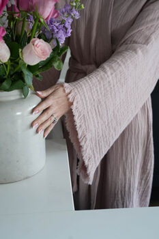 Long Organic Cotton Cloud Robe, 7 of 7