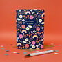 'Birthday Wishes' Floral And Rainbow Patterned Card, thumbnail 2 of 4