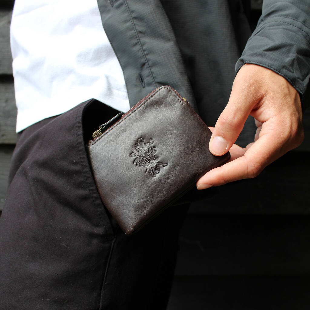 'Hudson' Men's Leather Bi Fold Wallet In Chestnut, 1 of 9