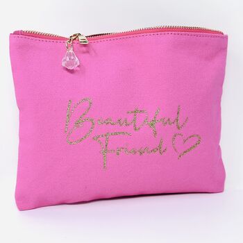 'Beautiful Friend' Make Up Toiletry Pouch, 2 of 6