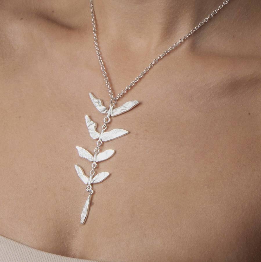 Botanical Silver Necklace, 1 of 3