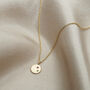 9ct Gold Mini Confetti Birthstone Disc Necklace, thumbnail 1 of 7