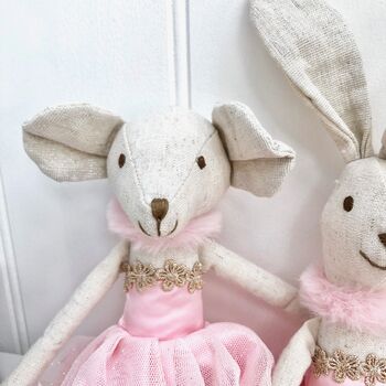Ballerina Rabbit Or Mouse Children's Toy, 3 of 3
