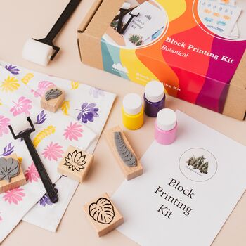 Block Printing Diy Kit, Textile Stamp Kit, 2 of 12