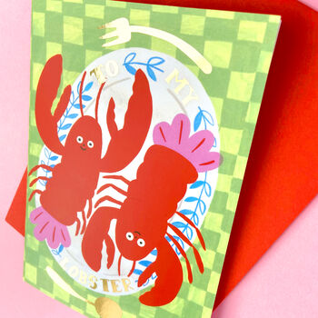 Valentines 'To My Lobster' Luxury Card, 2 of 5