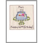 Personalised 50th Birthday Cake Card For Her, thumbnail 8 of 10