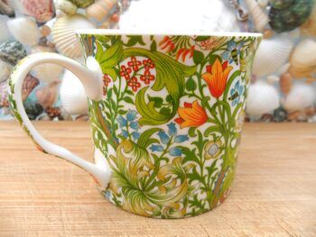 Set Of Six Palace Mugs In William Morris Golden Lily Design, 10 of 11