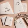 Vow Books Personalised Wedding Vow Cards Cotton Paper, thumbnail 2 of 12