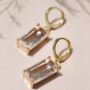Delicate Gold Kate Charm Earrings, thumbnail 1 of 5
