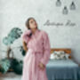 Women’s Linen Spa Robe | Natural Loungewear, thumbnail 6 of 12