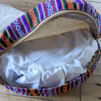 Half Moon Meditation Cushion Cover, Yoga Bolster Pillow, 9 of 9