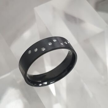Diamond Scatter Set Zirconium Ring, 5 of 12