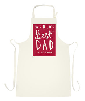 World's Best Dad Personalised Apron, 5 of 5