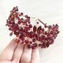Red Crystal Occasion Headpiece, thumbnail 1 of 5