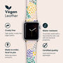 Colour Dots Vegan Leather Apple Watch Band, thumbnail 2 of 6