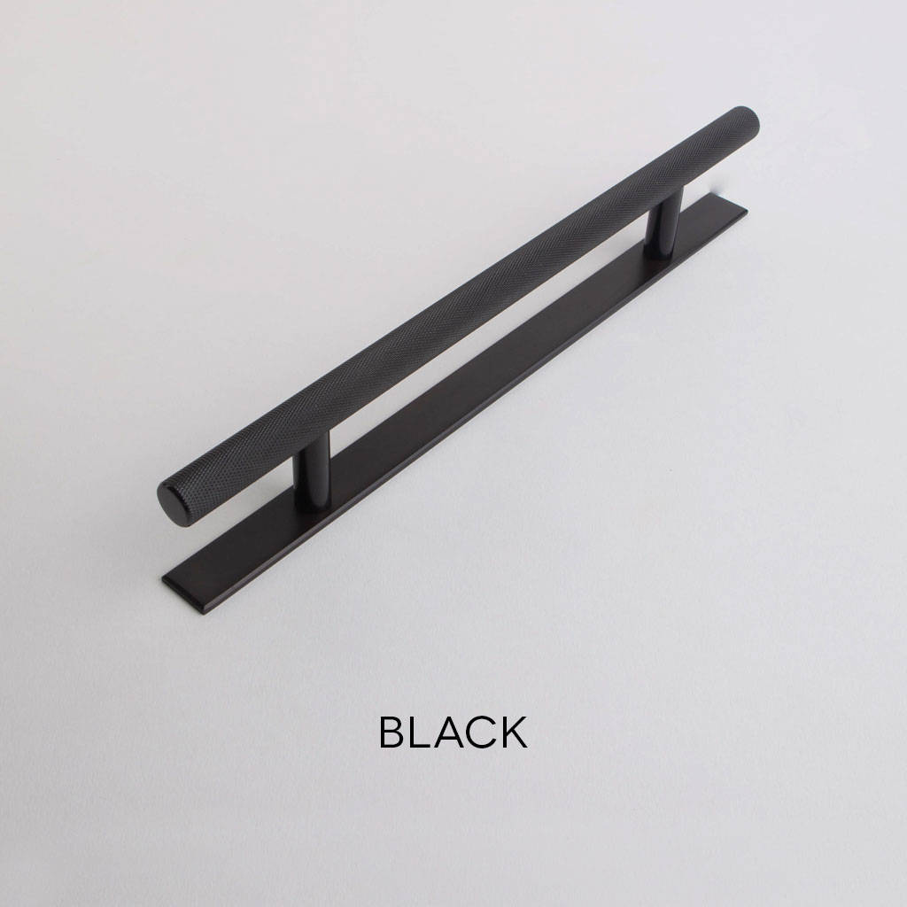 Chunky Skyscraper Knurled Handle With Plate By Dowsing & Reynolds