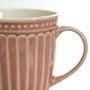 Pink Pembroke Stoneware Mug, thumbnail 2 of 4