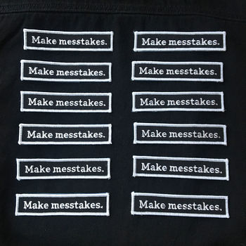 'Make Messtakes' Iron On Patch, 5 of 6