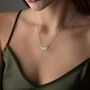 Eternal Love Heart Swans Necklace, thumbnail 7 of 9