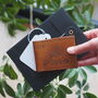 Personalised Leather Camping Card Holder, thumbnail 5 of 7