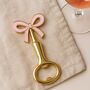 Pink Enamel Bow Bottle Opener, thumbnail 1 of 3