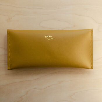 Personalised Recycled Leather Clutch Purse, 7 of 12