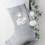 Personalised Little Polar Bear Christmas Stocking, thumbnail 3 of 5